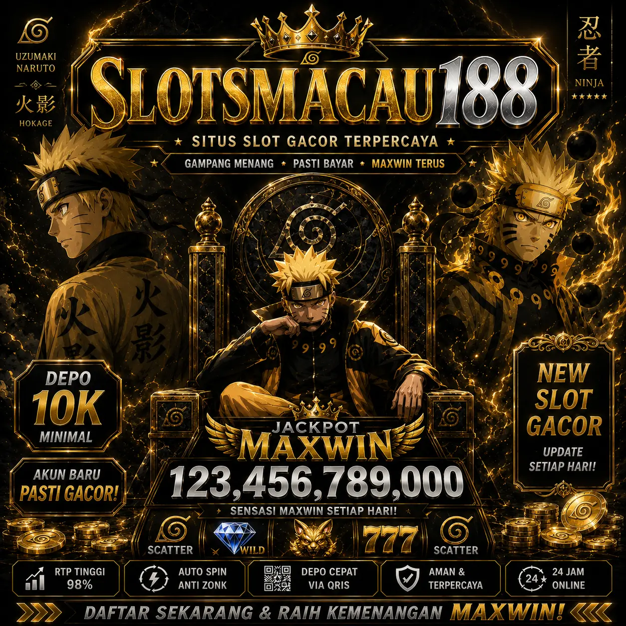 SLOTSMACAU188 Banner